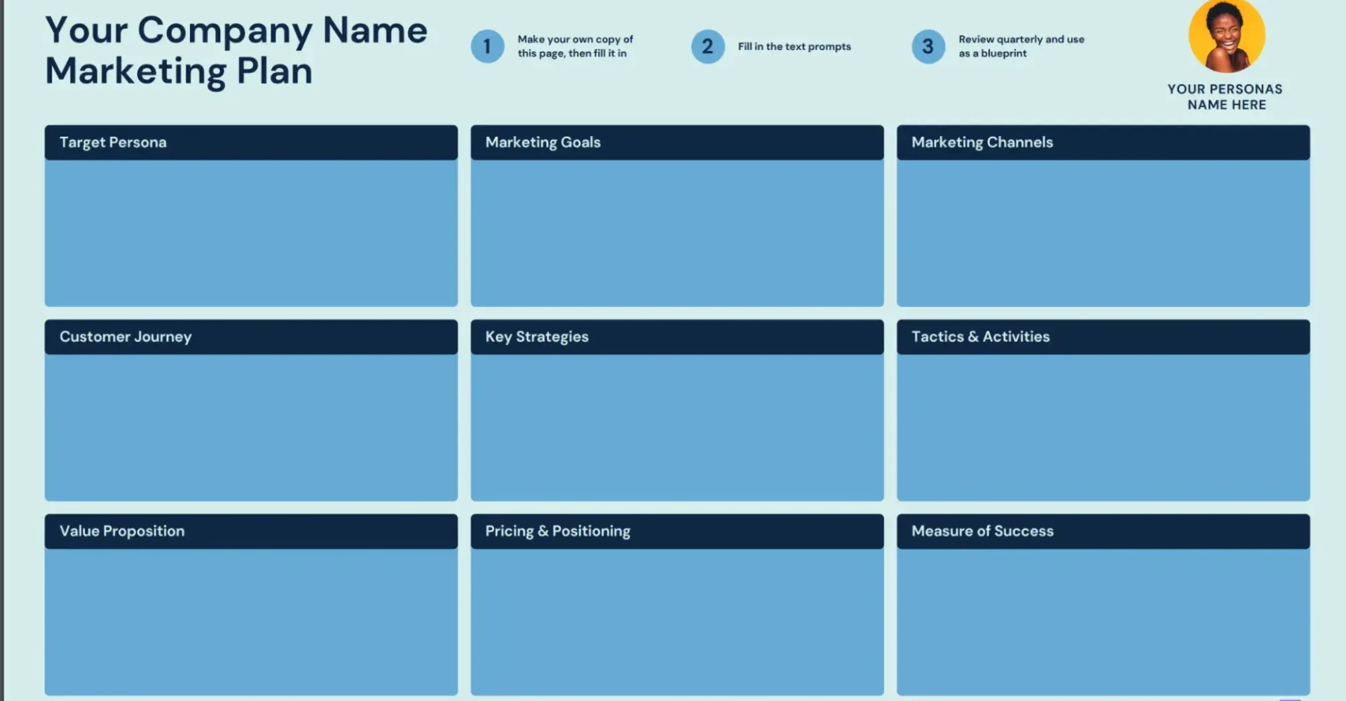 6 steps to create an outstanding marketing plan free templates